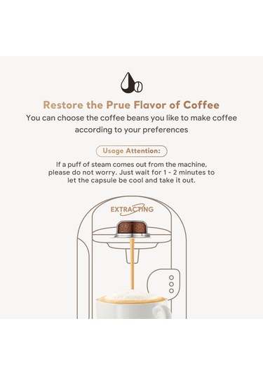 I Cafilas Ue2223 304 Paslanmaz Çelik Kahve Kapsülü Pod Doldurulabilir Filtre Silikon Kapak Bosch Tassimo Makinesi İçin 60/180/200/220ml 220ml+lids Diğer