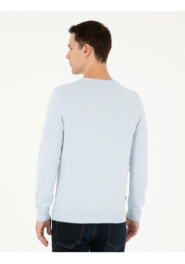 Pierre Cardin Erkek Açık Mavi Kazak /triko 50296575-vr003 Açık Mavi