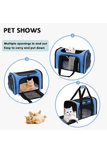 Jialan Kedi Köpek Taşıma Kutusu, Evcil Hayvanlar İçin Taşıma