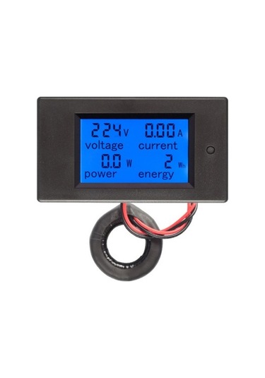 Ac Dijital Voltmetre, Ampermetre, Wattmetre + 100a Şönt Direnç