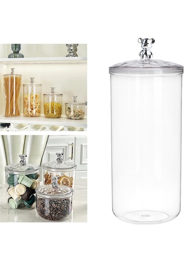 Suntek Kahve Çekirdeği Mutfak Gıda Kabı Aperatif Kurabiye 2600-ml Temizlemek