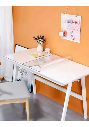 1.2 Mm Kalınlık 60 Cm En Şeffaf Kalın Pvs Masa Koruyucu Mika Masa Örtüsü 60 X 190