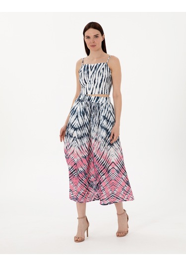 Pierre Cardin Kadın İndigo Kısa Kollu Bluz 50301145-vr028 Indigo