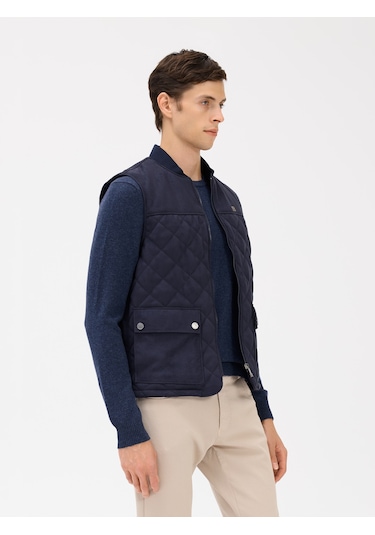 Karaca Erkek Deri Yelek-lacivert 114328003-12-50 119184 Lacivert