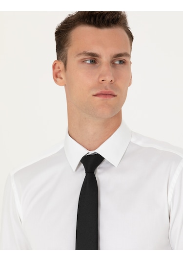 Pierre Cardin Erkek Beyaz Basic Gömlek 50277144-vr013 Beyaz