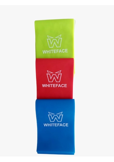 WHİTEFACE 3'LÜ PİLATES BANDI SETİ (HAFİF-ORTA -SERT) 7.5 CMX90 CM