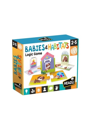 Headu Babies & Habitats Puzzle - Anneler Ve Bebekleri & Yaşam Alanları Puzzle