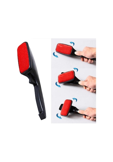 Sihirli Tüy Toz Fırçası Evcil Hayvan Tüyü Temizleyici Giysi Kuru Temizleme Döner Şık Statik Fırçalar Toz Temizleyiciler Siyah