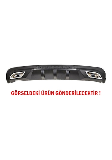 Ford Focus 2 Sedan Difüzör Arka Tampon Eki 2 Egzoz Çıkışlı Siyah