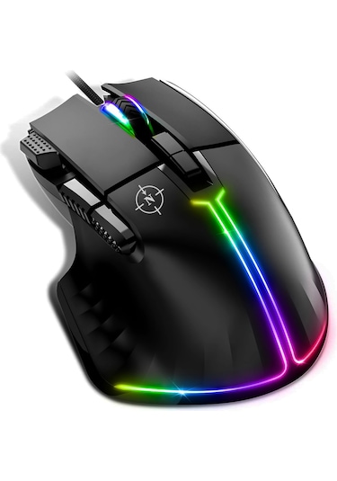 North Ragnarok PMW3389 RGB 12.800 Dpı Profesyonel Makrolu Oyuncu Mouse