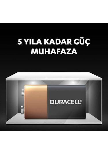 Duracell 9V Alkalin Pil (6LR61 / MN1604)