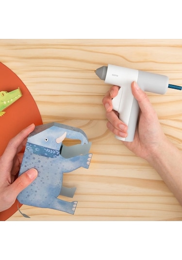 Pazly Kablosuz Mini Sıcak Tutkal Tabancası Seti, 10 Adet Tutkal Çubuğu, 2000mah Pil, Dıy El Sanatları Ve Ev Onarımları İçin