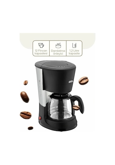 Buğz Sinbo 2'si 1 Arada Filtre Kahve Ve Çay Demleme Makinesi