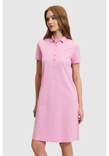 U.S. Polo Assn. U.s. Polo Assn. Kadın Pembe Elbise Örme 50321841-vr041