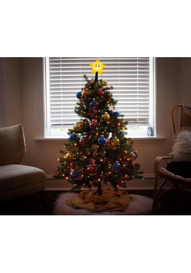 Mufunye 2. Nesil Süper Yıldız Usb Şarjlı Aydınlatabilir Noel Ağacı Tepesi Sarı