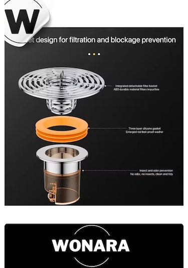 Premium Mutfak Banyo Uyumlu Dn40-dn50 Borular İçin Koku Ve Geri Akış Önleyici Gider Tahliye Aparatı