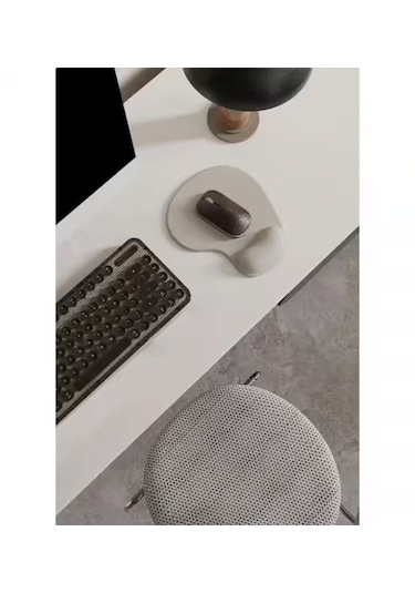 Bilek Destekli Gri Mouse Pad