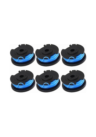 Xiyyadms Ryobi Kesme Makinesi İçin 6 Adet Ac14rl3a Nilon Teli Bobin Seti - 3.3m X 1.65mm, Otomatik Besleme, 18v-40v Uyumlu