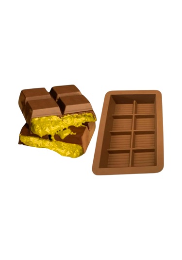 Dubai Çikolata Kalıbı 200 Derece 4 Saat Kalabilir Gerçek Silikon Kalıp Gıdaya Uyumlu Kahverengi