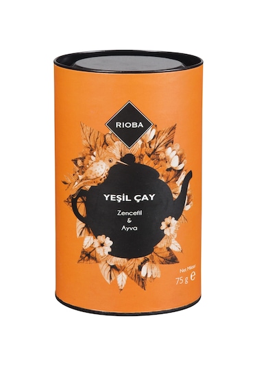Rioba Yeşil Çay Zencefil & Ayva Karışımı Bitki Çayı 75 G