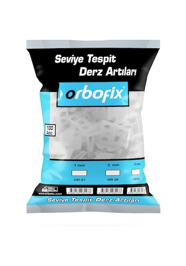 Seviye Tespit Derz Artısı 1mm 100 Adet Ve Takozu 100 Adet