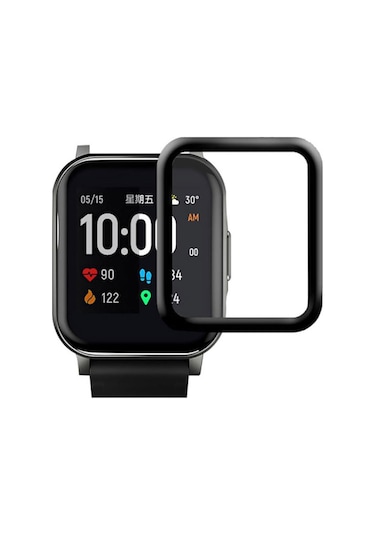 Ally Haylou Ls02 3D Full Kavisli Pmma Cam Ekran Koruyucu (459742130)-Siyah