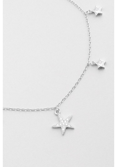 Deniz Yıldızı 18 Ayar Beyaz Altın Kaplama 24 Cm Gümüş Hal Hall Altın Kaplama