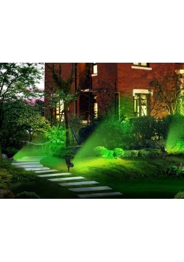 4 Adet 7 Watt Solar Güneş Enerjili Kazıklı Çim Armatür Amber Rgb