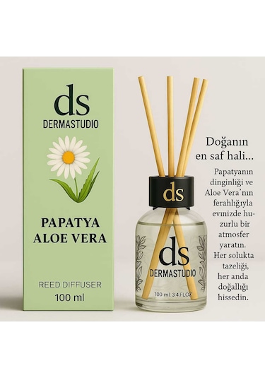 Papatya Aloe Vera Bambu Oda Kokusu 100 Ml Doğal Ve Ferah Koku Karışık