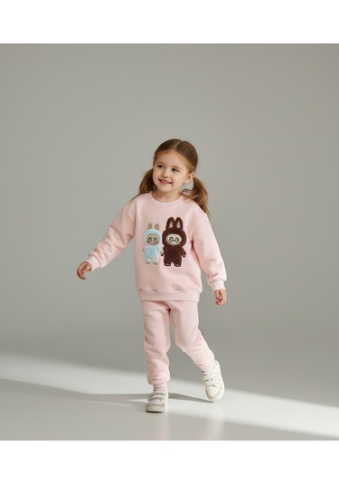 3 İplik Şardonsuz Labubu İkili Takım Yavruağzı