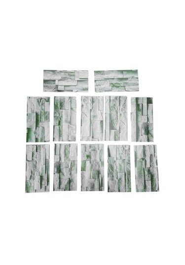 Gajeena 12 Adet Pvc Mermer Desenli Su Geçirmez Zımpara Dayanıklı Otomatik Yapışkan Duvar-floor Sticker Mutfak Yenileme Dekorasyon Kıt042 Diğer