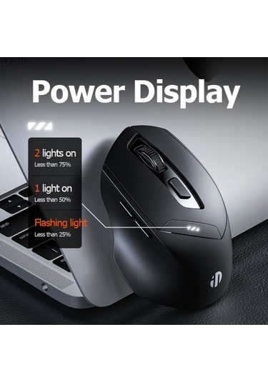 Inphıc Dr01 Bluetooth 4.0 / Bluetooth 5.0 / 2.4g Kablosuz Fare Bilgisayar Dizüstü Ergonomi Mouse