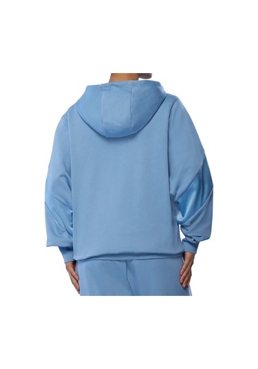 Athletics Mizuno Hoody Kadın Kapüşonlu Sweatshirt Mavi Çok Renkli