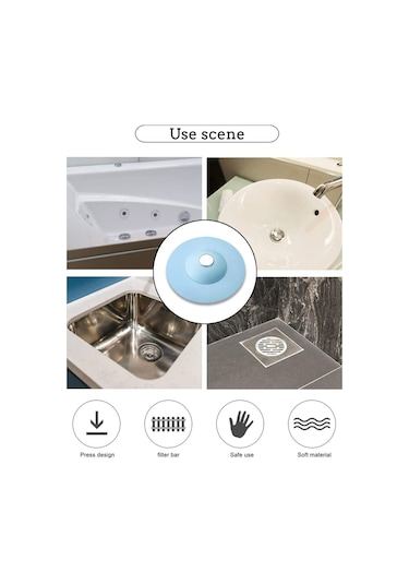 Lavabo Küvet Tıkacı Mutfak Banyo Gider Tıpası Kapağı Tıkaç Süzgeç