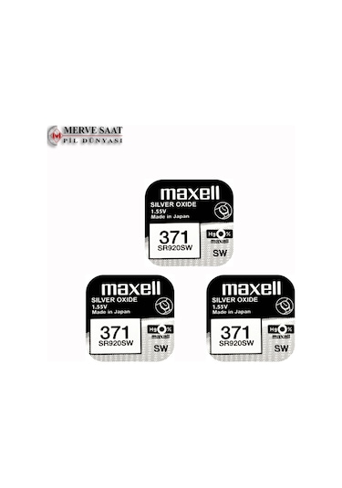 Maxell 371 SR920SW Saat Pili 1.55V 3AD