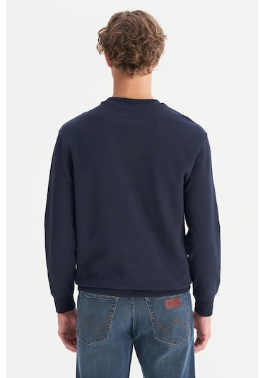 Wrangler Erkek Sweat W2520255 410 Lacivert Lacivert