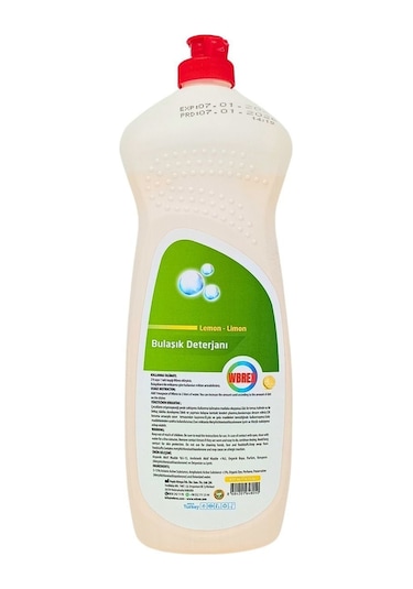 Wbrex Limon Kokulu Sıvı Bulaşık Deterjanı 5 x 650 ML