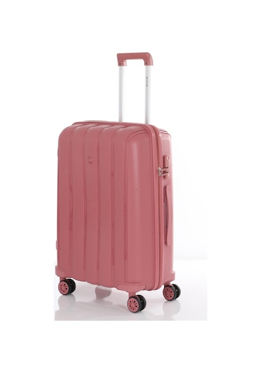 Mçs Polipropilen Valiz V305 65 Cm S18y10003365 00418 Koyu Pudra