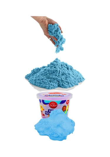 Esnek Oyun Kumu 30 Gr 1 Paket Canlı Renkler Bubu Oyun Kumu Esnek Kum Hamuru Uzun Süre Kullanım Mavi