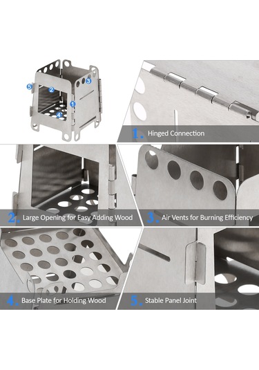 Padalink Hwl-02atı Kamp Ve Doğa Yürüyüşü İçin Pratik Taşınabilir Titanyum Ocak Çok Renkli