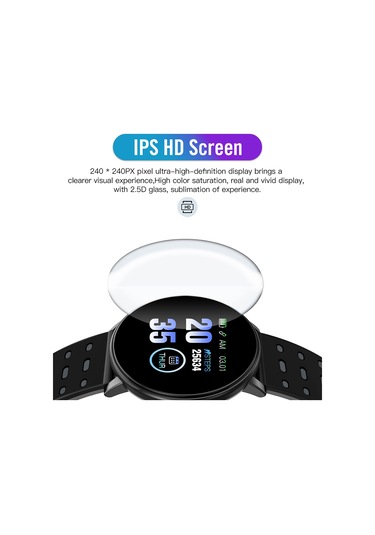 119plus Fitness IP65 Nabız Takip Suya Dayanıklı Akıllı Saat