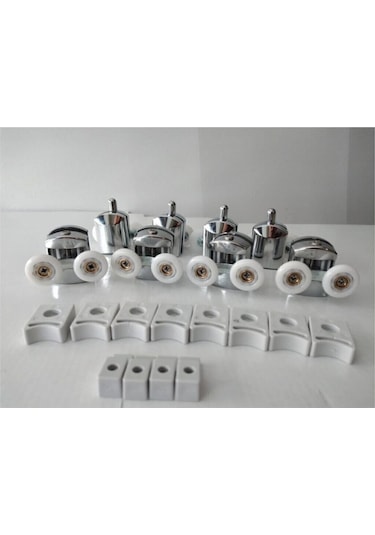 Uçar Duşakabin Tekeri 8 Li Set Cıftlı Teker Krom