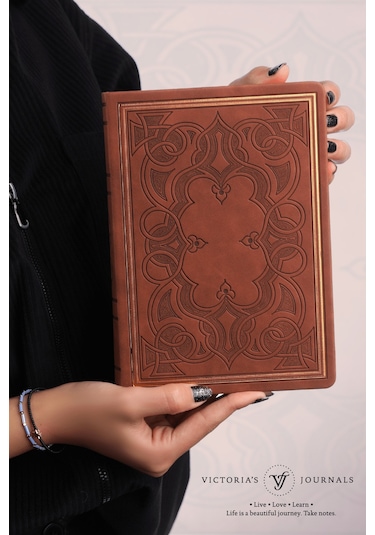 Victoria's Journals Vintage Old Book Defter Kahve 14x20 Diğer