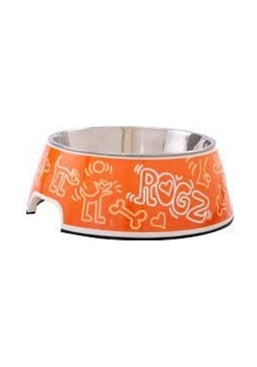 Rogz Bowlz Bubble L Orange Doodle Mama ve Su Kabı