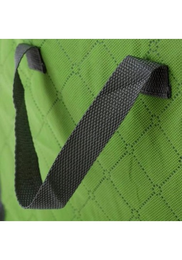 Yeşil Fermuarlı İstiflenebilir Giysi Yorgan Yastık Saklama Çantası Kutusu Ev Organizatör Kılıfı Yeşil