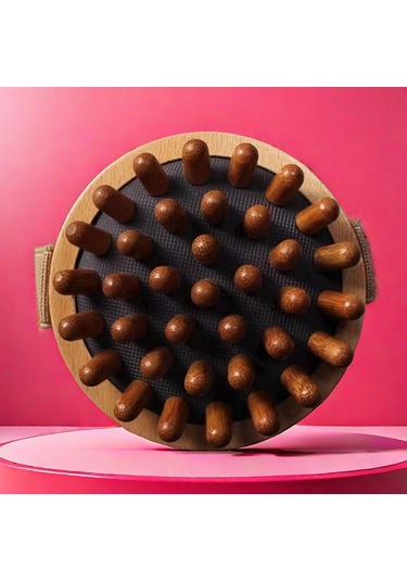 Homyl Kol Bel Bacak Için Ahşap Masaj Sırt Kas Taşınabilir Açık Kahverengi