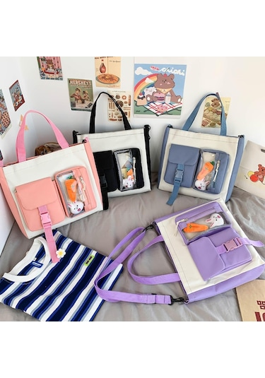 Aromee 4 Parça Genç Kız Sırt Çantası Ortaokul Öğrencileri - Mavi