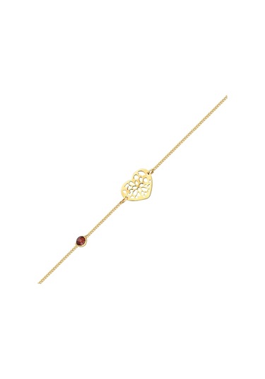 Glorria Altın Kalp Gurmet Bileklik N11.17743 Sarı Altın