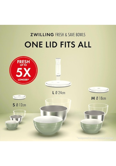 Zwilling Fresh & Save Bowls Kase Seti S/m/l / 3-parça, Paslanmaz