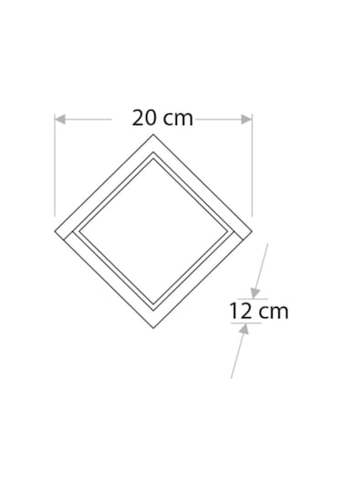 Cata 12W Sıva Üstü Led Aplik Günışığı Ct-7074